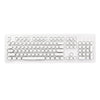 Round Keycaps Double Shot PBT Gaming Keyboard Retro  white