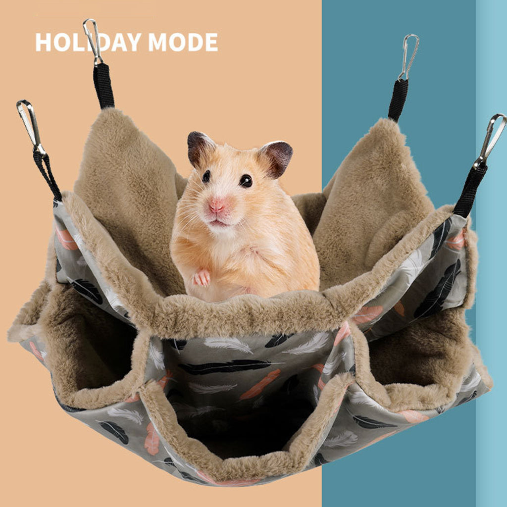 Pet Hammock Birds Hamster Squirrel Toys Guinea Pig Rat Cage Nest Hanging Bed