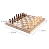 Pro Competitive 3-in-1 Wooden Carved Chess Set Board Games for Kids Adults