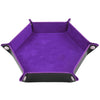 Load image into Gallery viewer, Dice Tray Foldable Leather Storage Box Desktop Storage Holder Purple