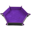 Load image into Gallery viewer, Dice Tray Foldable Leather Storage Box Desktop Storage Holder Purple