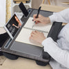 Lap Desk Comfortable Lazy Computer Laptop Table with Wrist Rest Gray