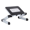 Foldable Laptop Stand Height Adjustable Notebook Holder Black with Heatsink