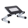 Foldable Laptop Stand Height Adjustable Notebook Holder Black with Heatsink