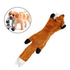 Large Dogs Toy Pet Chew Squeak Squeaky Plush Toys Interactive Tough Gift Fox