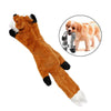 Large Dogs Toy Pet Chew Squeak Squeaky Plush Toys Interactive Tough Gift Fox