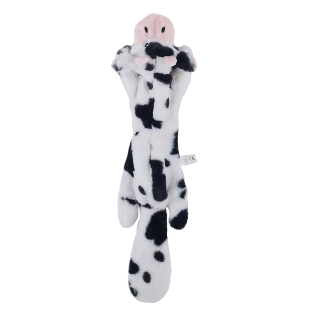 Large Dogs Toy Pet Chew Squeak Squeaky Plush Toys Interactive Tough Gift Cow