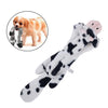 Large Dogs Toy Pet Chew Squeak Squeaky Plush Toys Interactive Tough Gift Cow