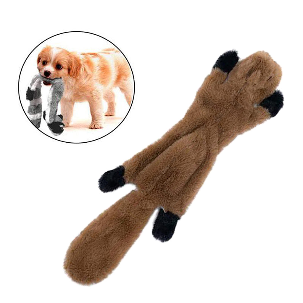 Large Dogs Toy Pet Chew Squeak Squeaky Plush Toys Interactive Tough Gift Squirrel