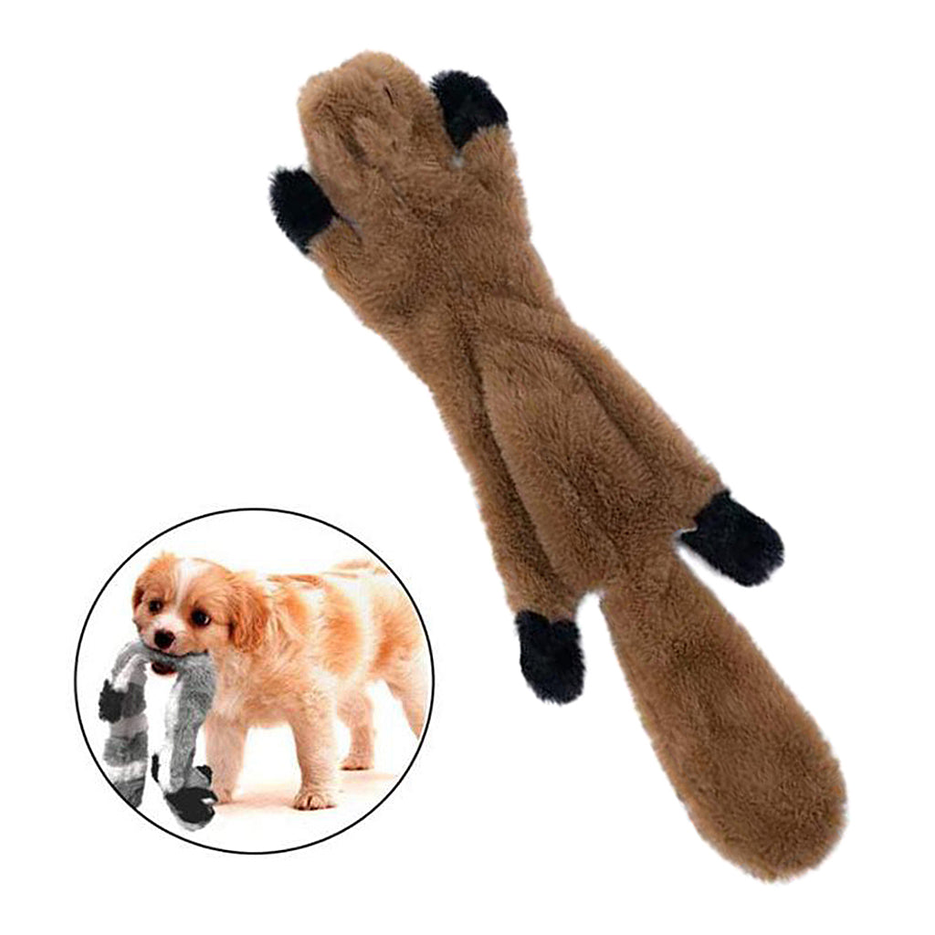 Large Dogs Toy Pet Chew Squeak Squeaky Plush Toys Interactive Tough Gift Squirrel