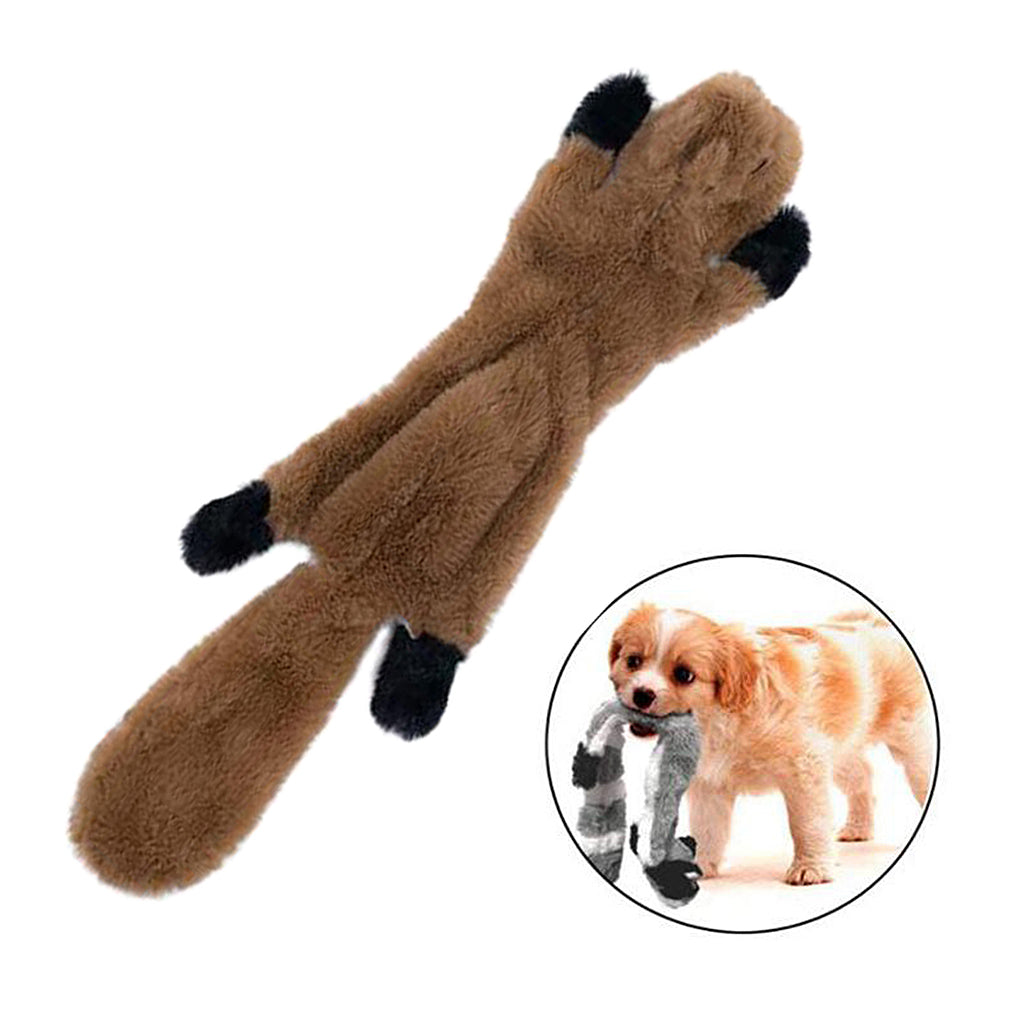 Large Dogs Toy Pet Chew Squeak Squeaky Plush Toys Interactive Tough Gift Squirrel