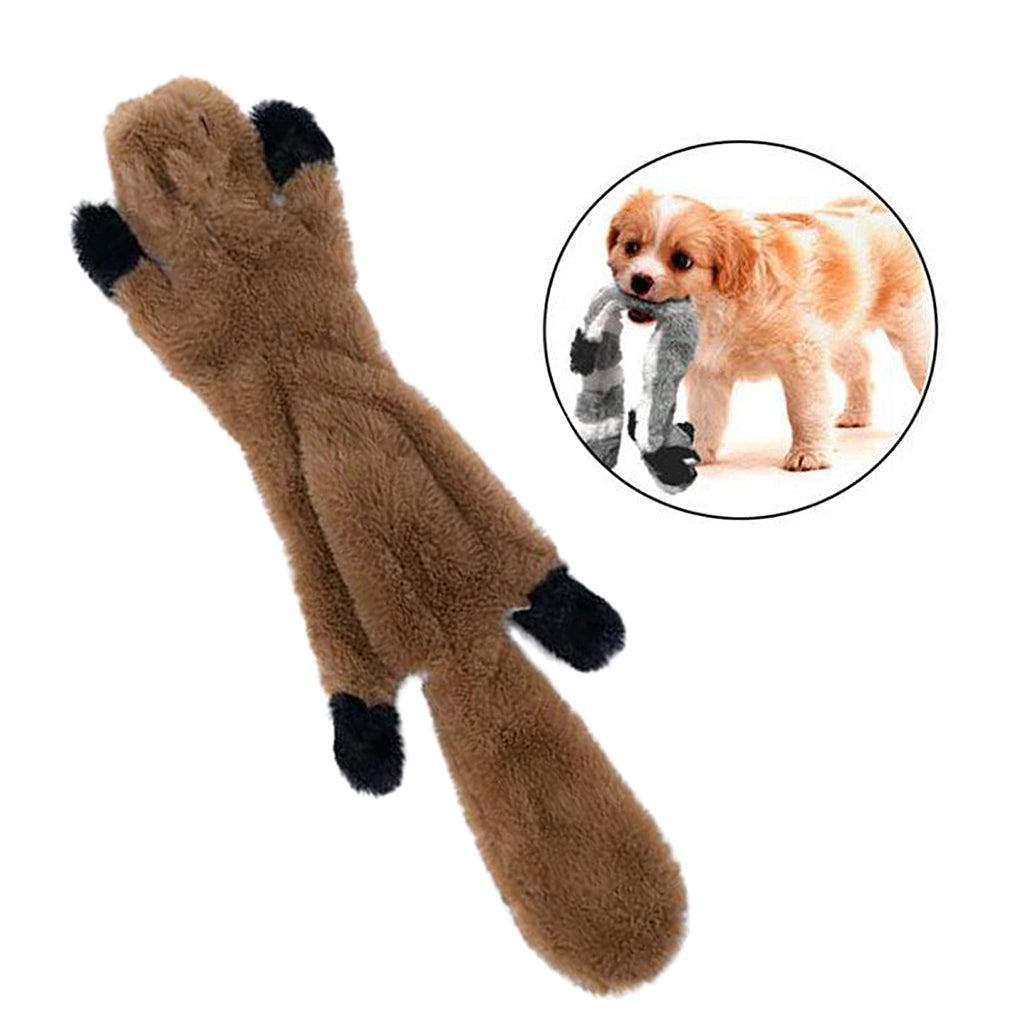 Large Dogs Toy Pet Chew Squeak Squeaky Plush Toys Interactive Tough Gift Squirrel
