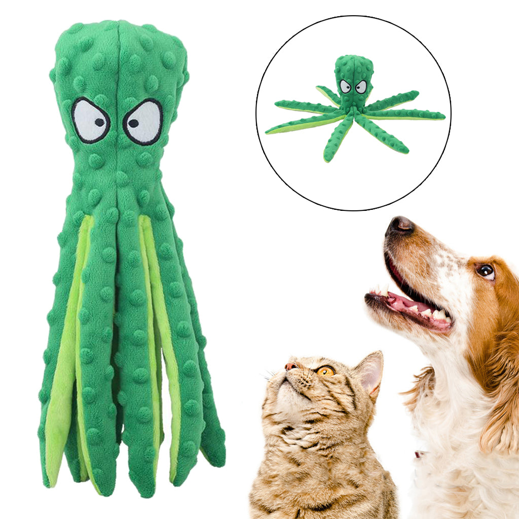 Soft Stuffed Plush No Stuffing Dog Toys for Small Dogs and Playing Outdoor green