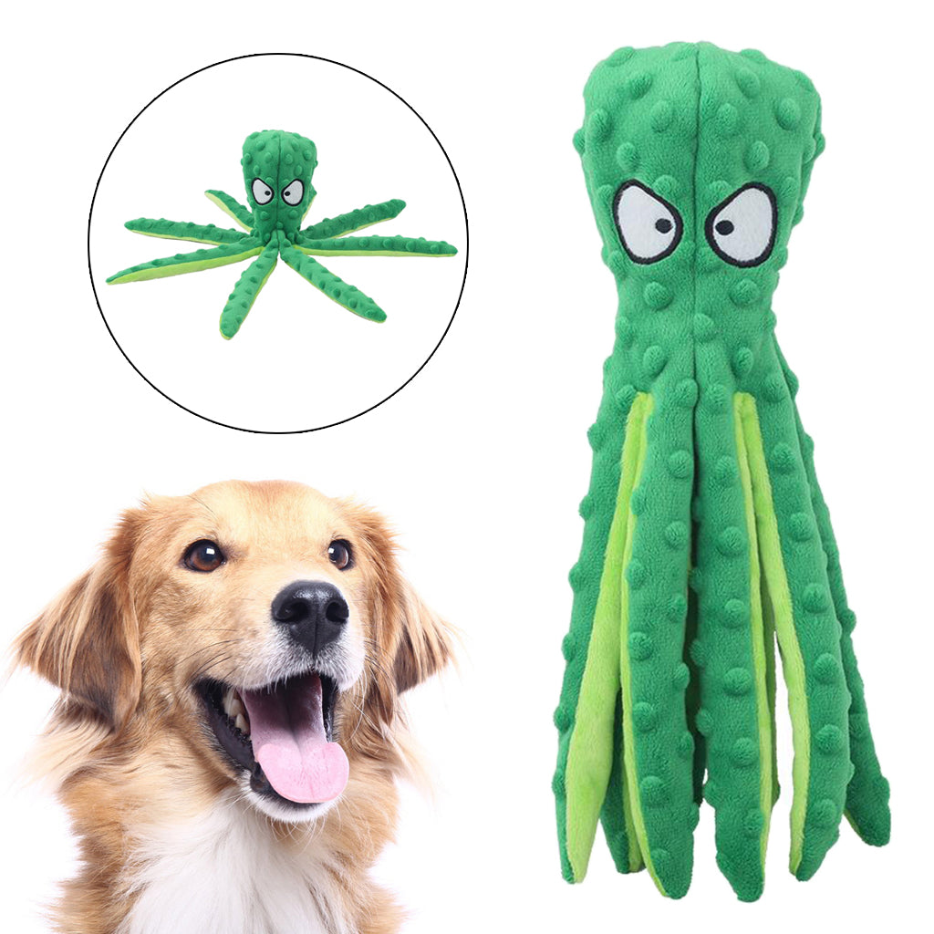 Soft Stuffed Plush No Stuffing Dog Toys for Small Dogs and Playing Outdoor green