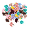 100-Pack Cloth Flower Pendants Tassel Charms DIY Earrings Making Elegant