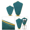 Velvet Necklace Bust Display Stand Pendant Chain Earring Jewelry Rack Green