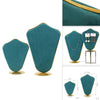 Velvet Necklace Bust Display Stand Pendant Chain Earring Jewelry Rack Green