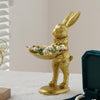 Jewelry Display Stand Creative Tabletop Rabbit Figurine Earring Holder Rack