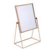 Metal Makeup Mirror with Stand Cosmetic Mirror for Living Rooms  Rectangle