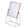 Metal Makeup Mirror with Stand Cosmetic Mirror for Living Rooms  Rectangle