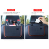 Waterproof Hanging Car Trash Can Organizer Storage Pockets Container  Black