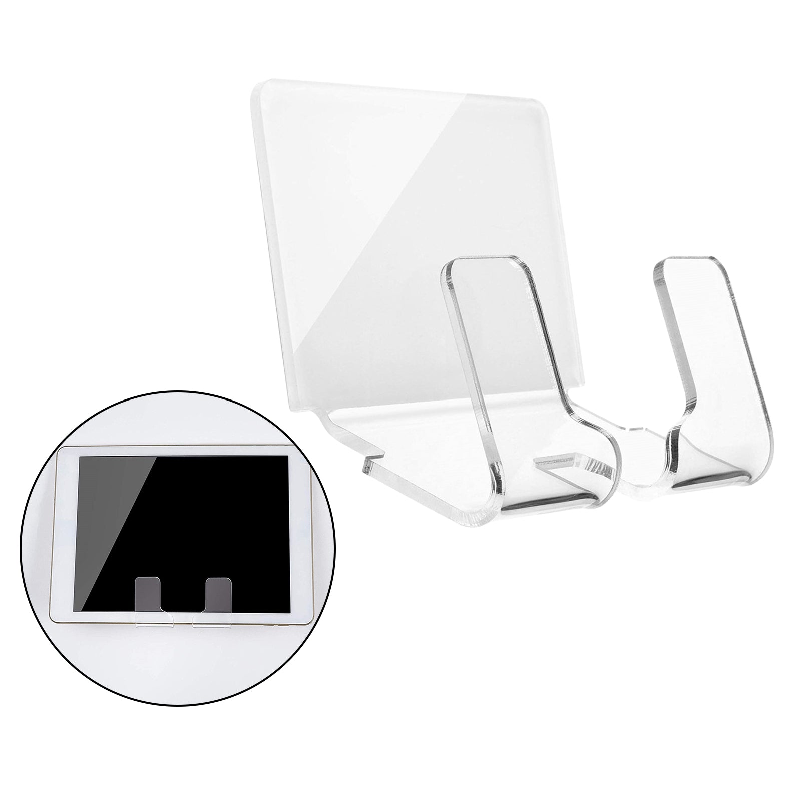 Durable Acrylic Phone Wall Charger Holder Remote Control Stand Bracket clear