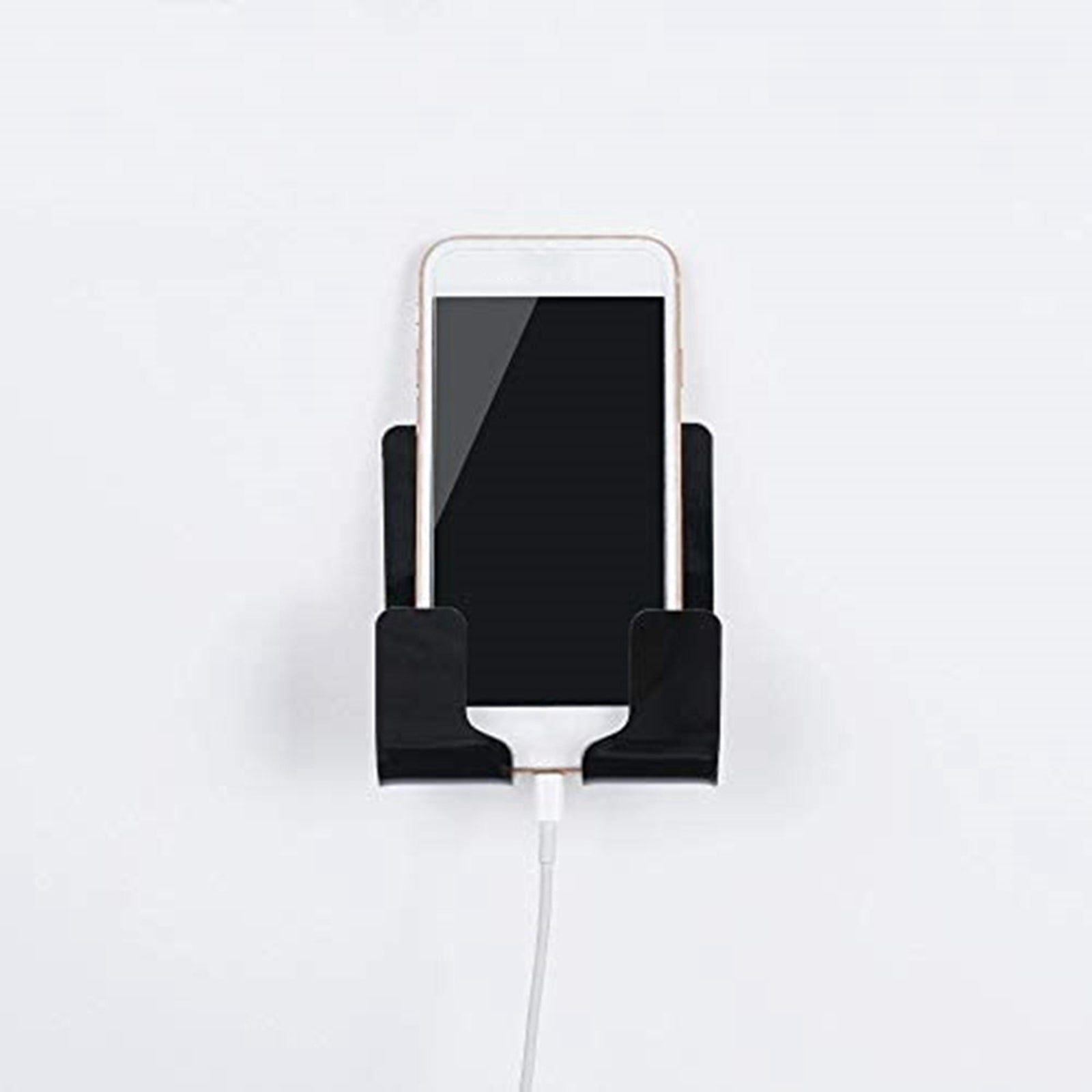 Durable Acrylic Phone Wall Charger Holder Remote Control Stand Bracket black