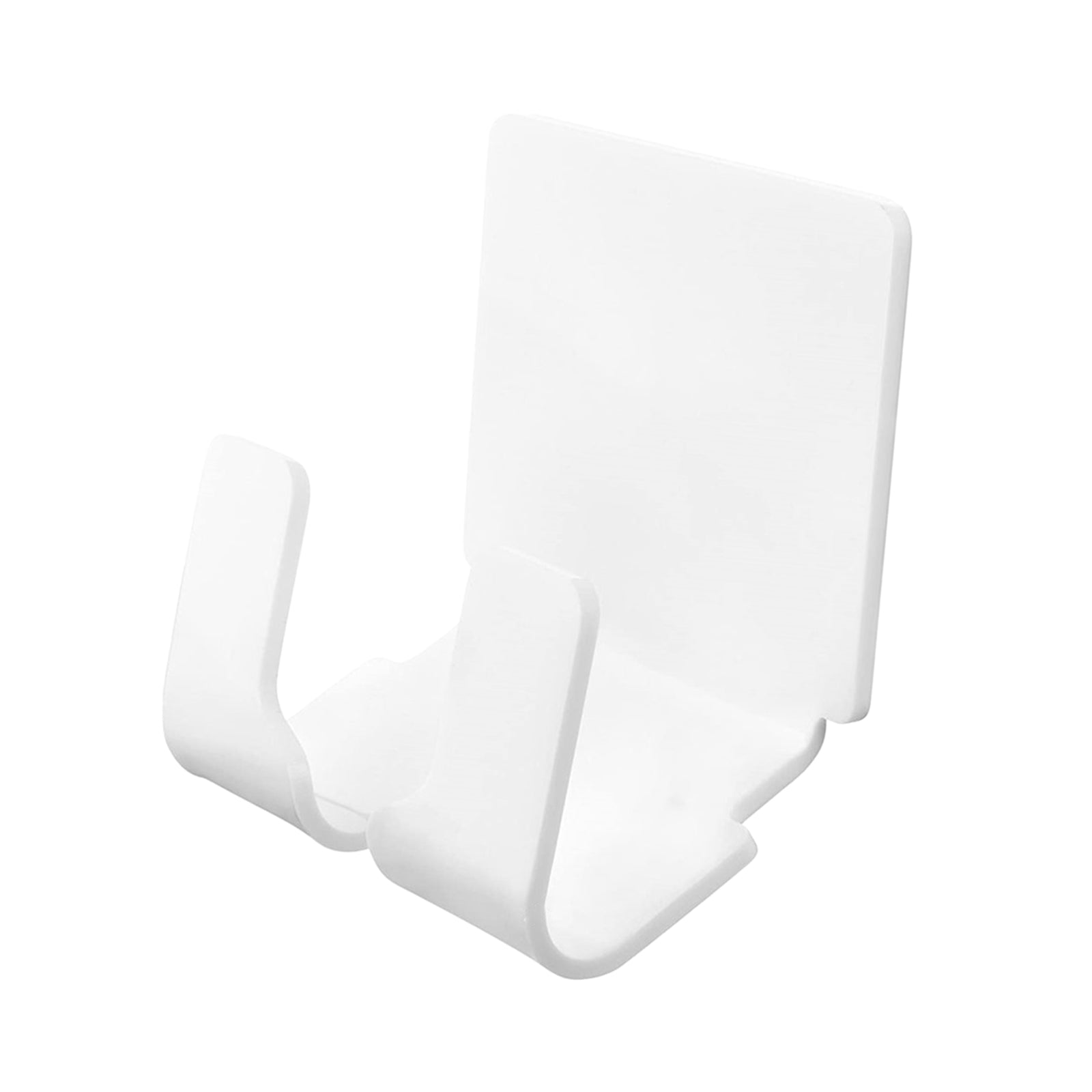 Durable Acrylic Phone Wall Charger Holder Remote Control Stand Bracket white