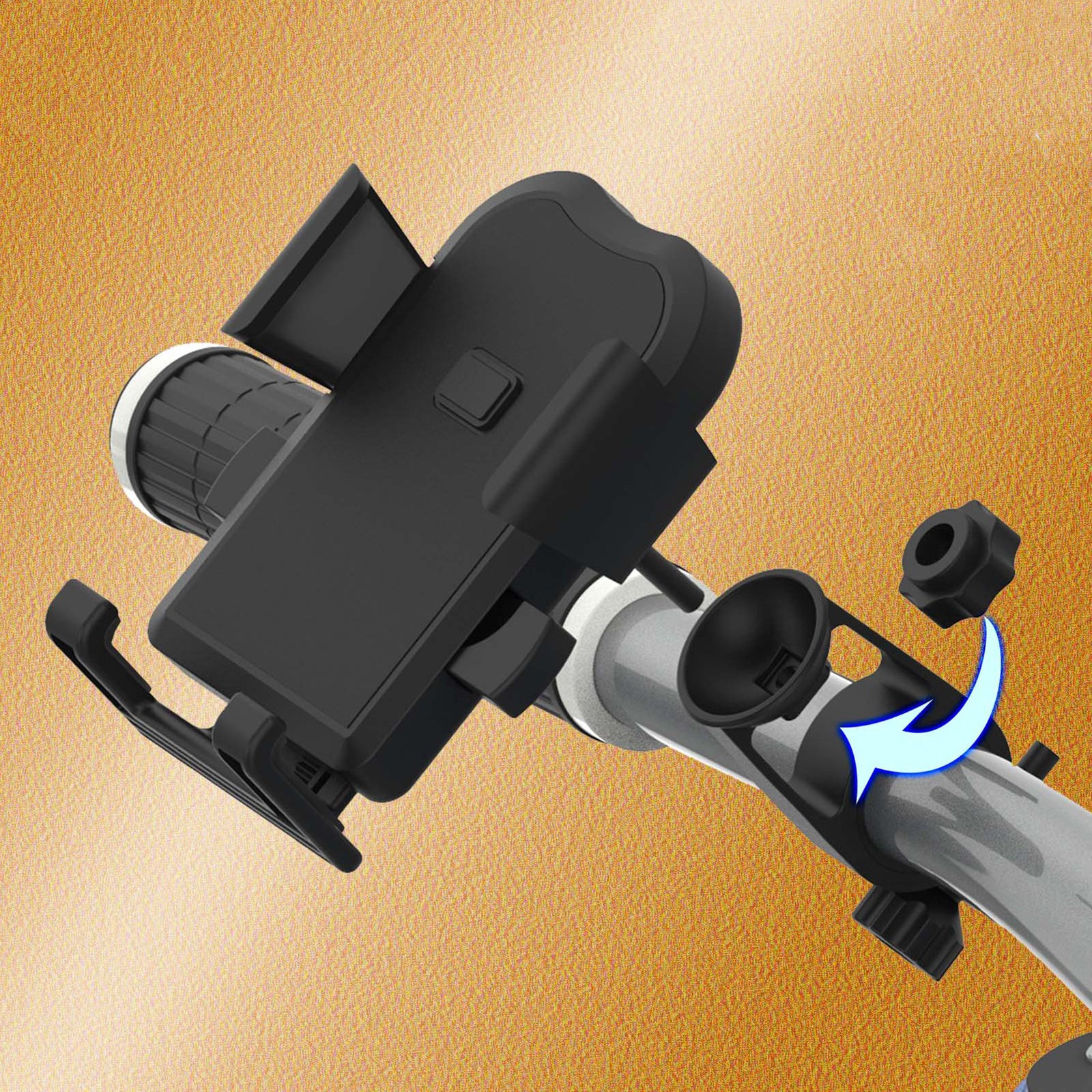 Motorcycle Bike Cell Phone Handlebar Mirror Mount Holder Handlebar Mount