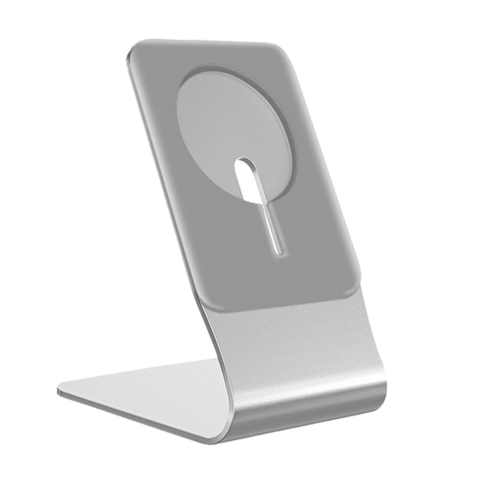 Magnetic Aluminum Desk Stand Holder for MagSafe Wireless Charger Grey