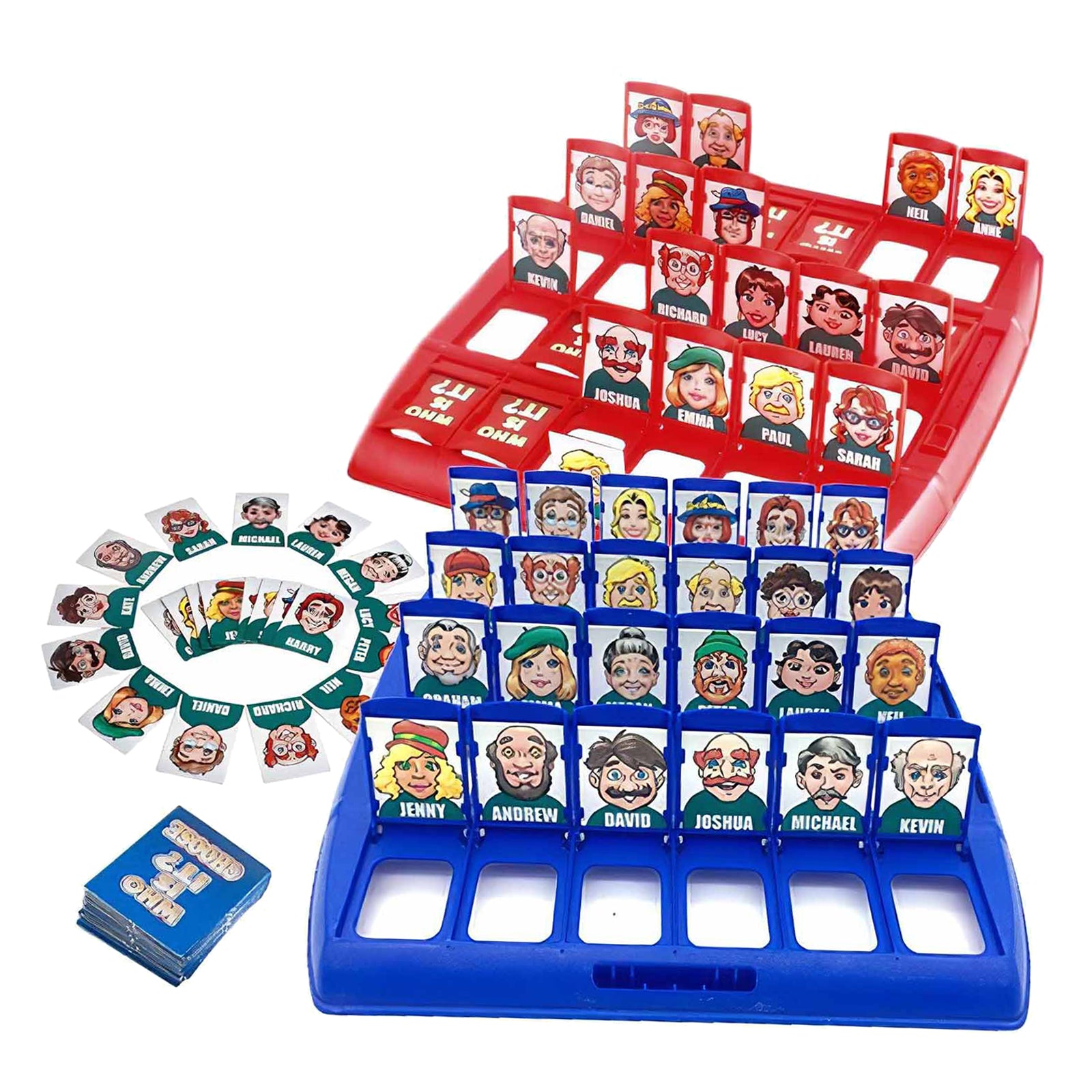 Portable Fun Tabletop Who Is It Board Game Kids Family School Travel Toy