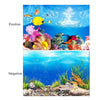 Ocean PVC Aquarium Background Poster Fish Tank Decoration Landscape 60x102cm