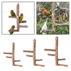 Pet Bird Parrot Perch Stand Holder Natural Wood Claw Grinding M 10x25cm