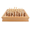 32cmx32cm Wooden Chess Walnut Wood Storage Drawer Board Game for Kids Toy