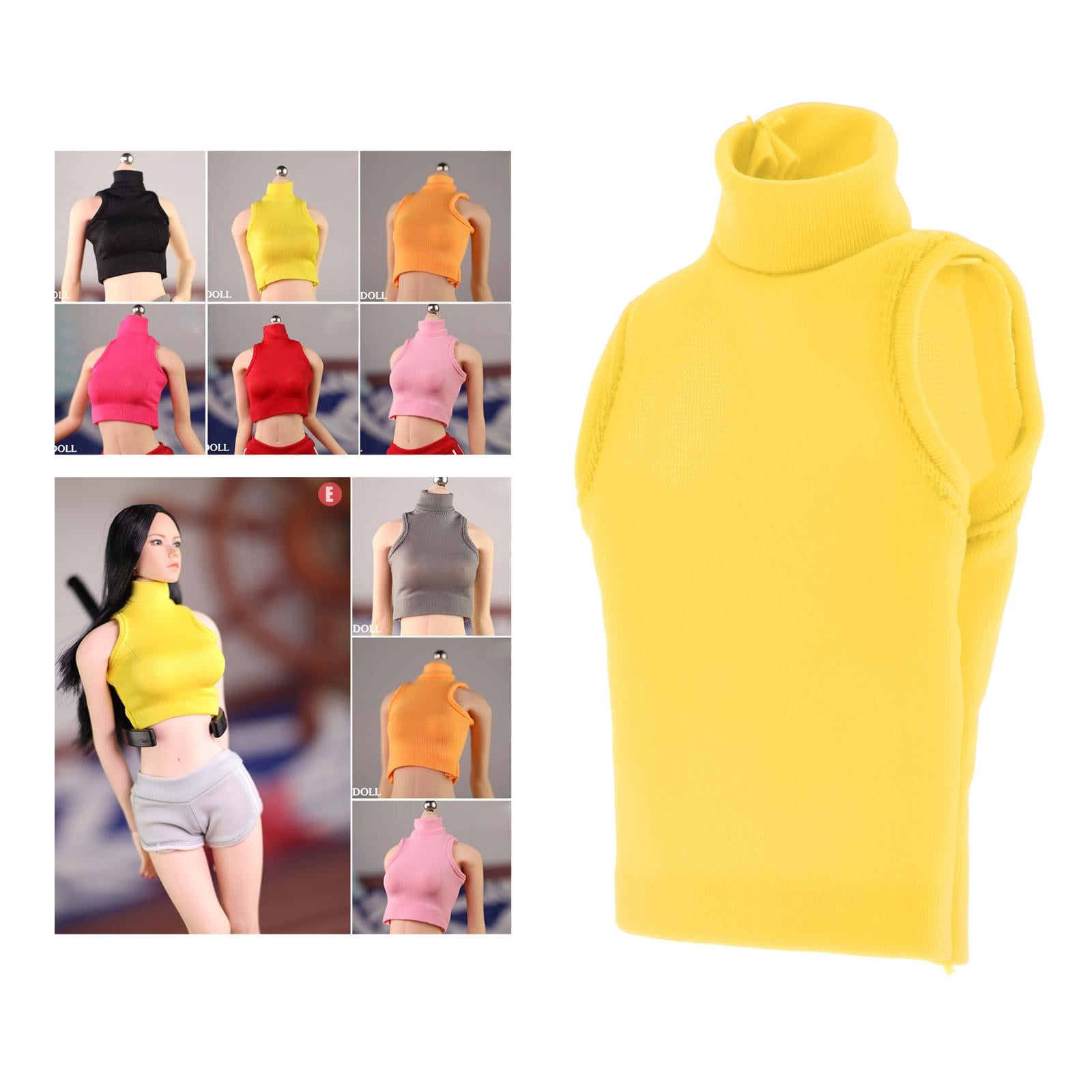 1/6 Figures Accessory Vest Clothes for 12" Action Figure Doll Soldier Yellow