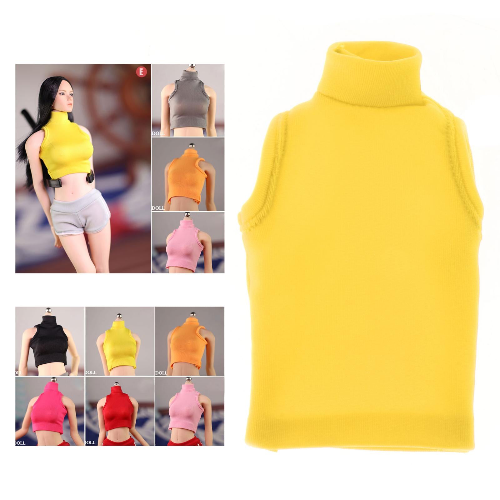 1/6 Figures Accessory Vest Clothes for 12" Action Figure Doll Soldier Yellow