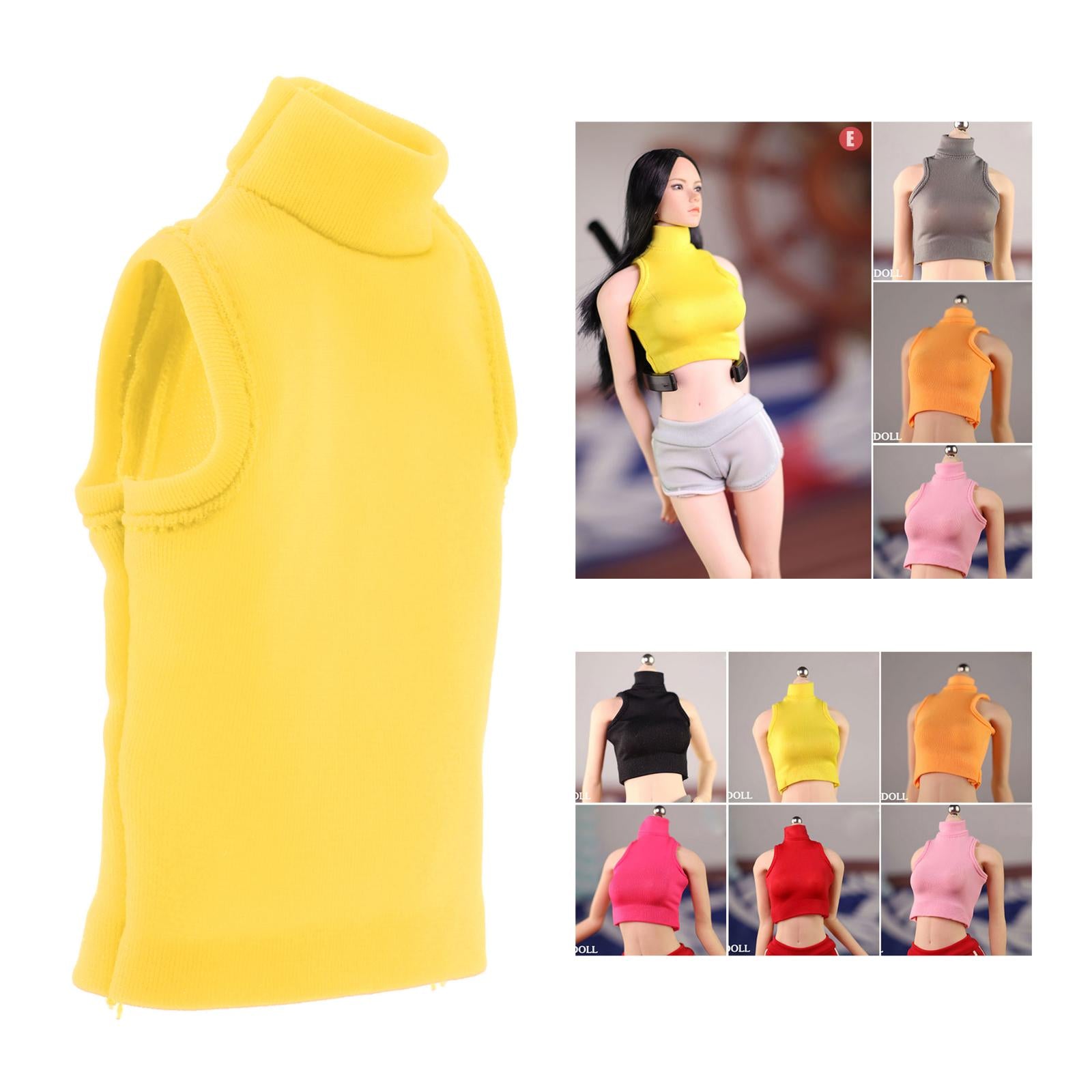 1/6 Figures Accessory Vest Clothes for 12" Action Figure Doll Soldier Yellow