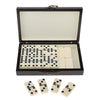 Premium Retro Dominoes Set Classic Funny Board Games & Wood Case for Kids