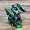 Tank Model Toys for Kids Deformation Robot Light Toy Children Boys Gift