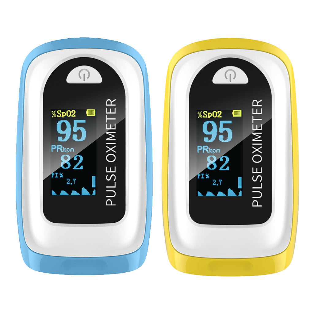 2020 New Fingertip Pulse Oximeter Blood Oxygen Saturation Monitor Yellow