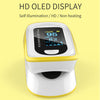 2020 New Fingertip Pulse Oximeter Blood Oxygen Saturation Monitor Yellow