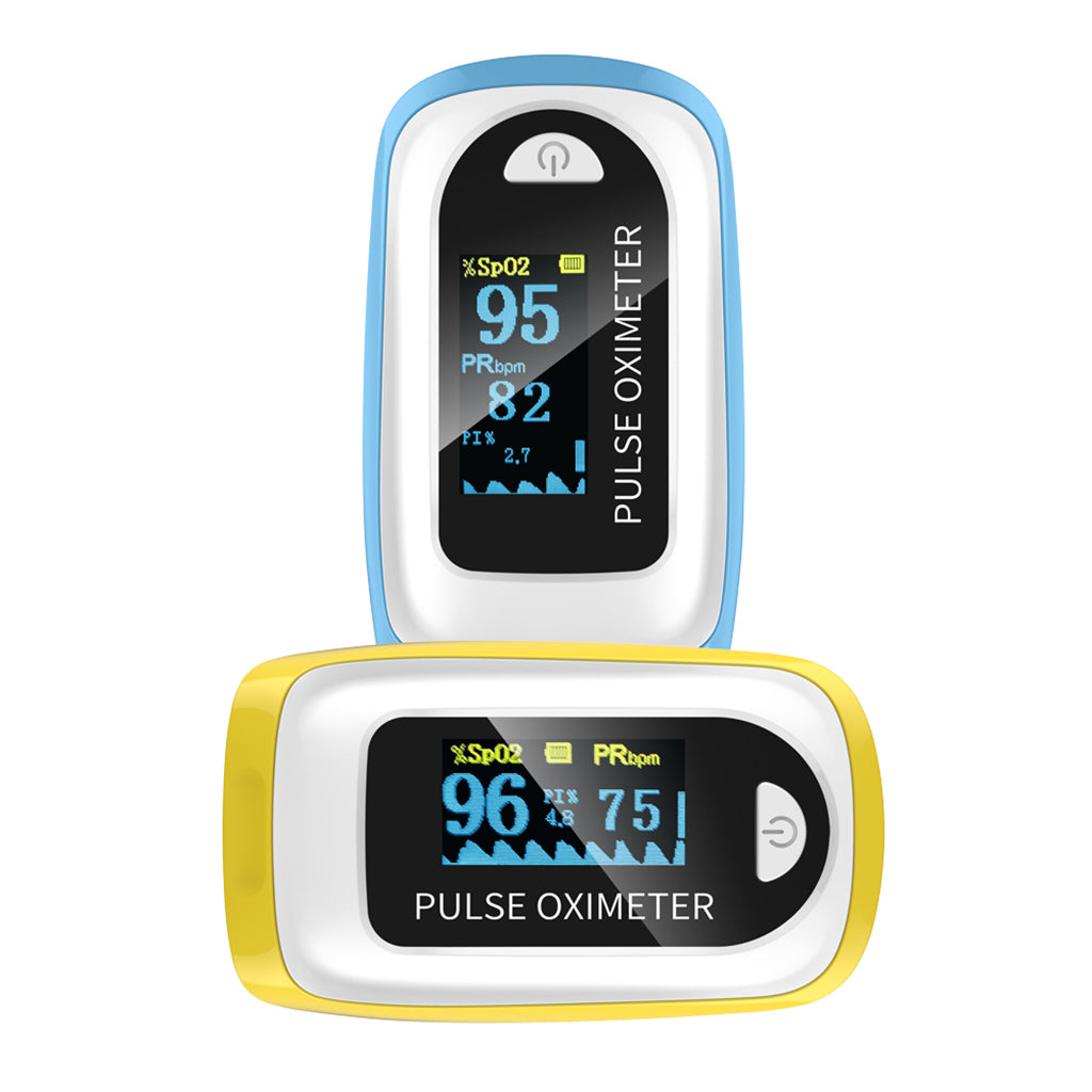 2020 New Fingertip Pulse Oximeter Blood Oxygen Saturation Monitor Yellow