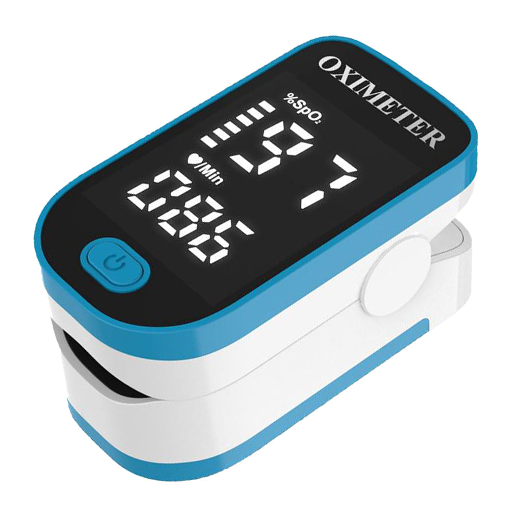 Fingertip Pulse Oximeter Blood Oxygen Saturation Monitor Blue