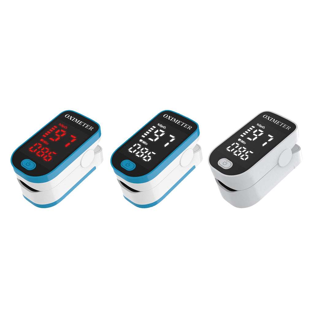 Fingertip Pulse Oximeter Blood Oxygen Saturation Monitor Blue