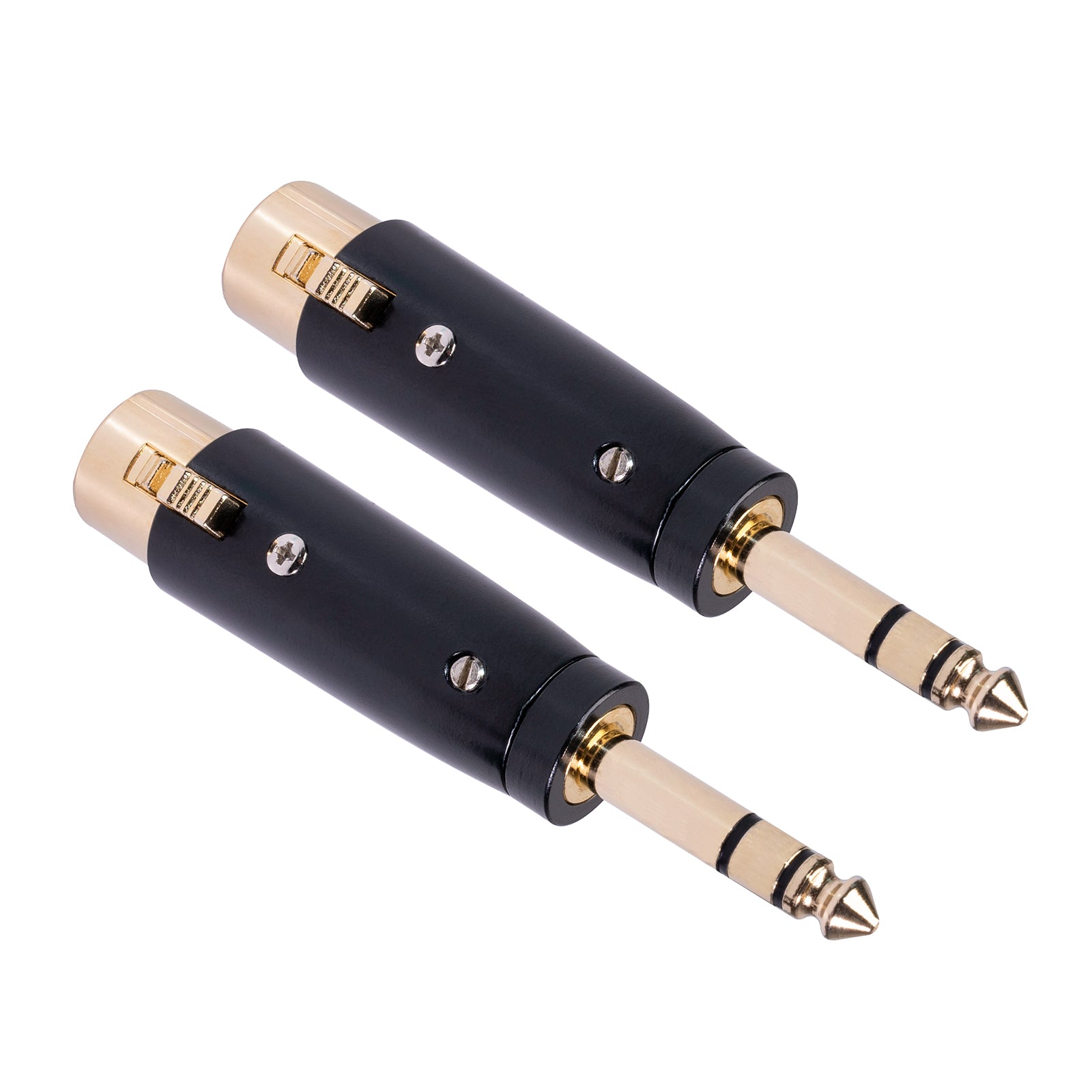 2x 3pin XLR Female to 1/4" 6.35mm Stereo Male Audio Cable Microphone Adapter