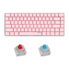 Pink Gaming Wired Keyboard 82 Keys Mini Compact for Desktop Gamer A