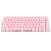 Pink Gaming Wired Keyboard 82 Keys Mini Compact for Desktop Gamer A