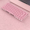 Pink Gaming Wired Keyboard 82 Keys Mini Compact for Desktop Gamer A