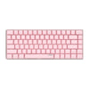 Pink Gaming Wired Keyboard 82 Keys Mini Compact for Desktop Gamer A