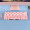 Pink Gaming Wired Keyboard 82 Keys Mini Compact for Desktop Gamer B